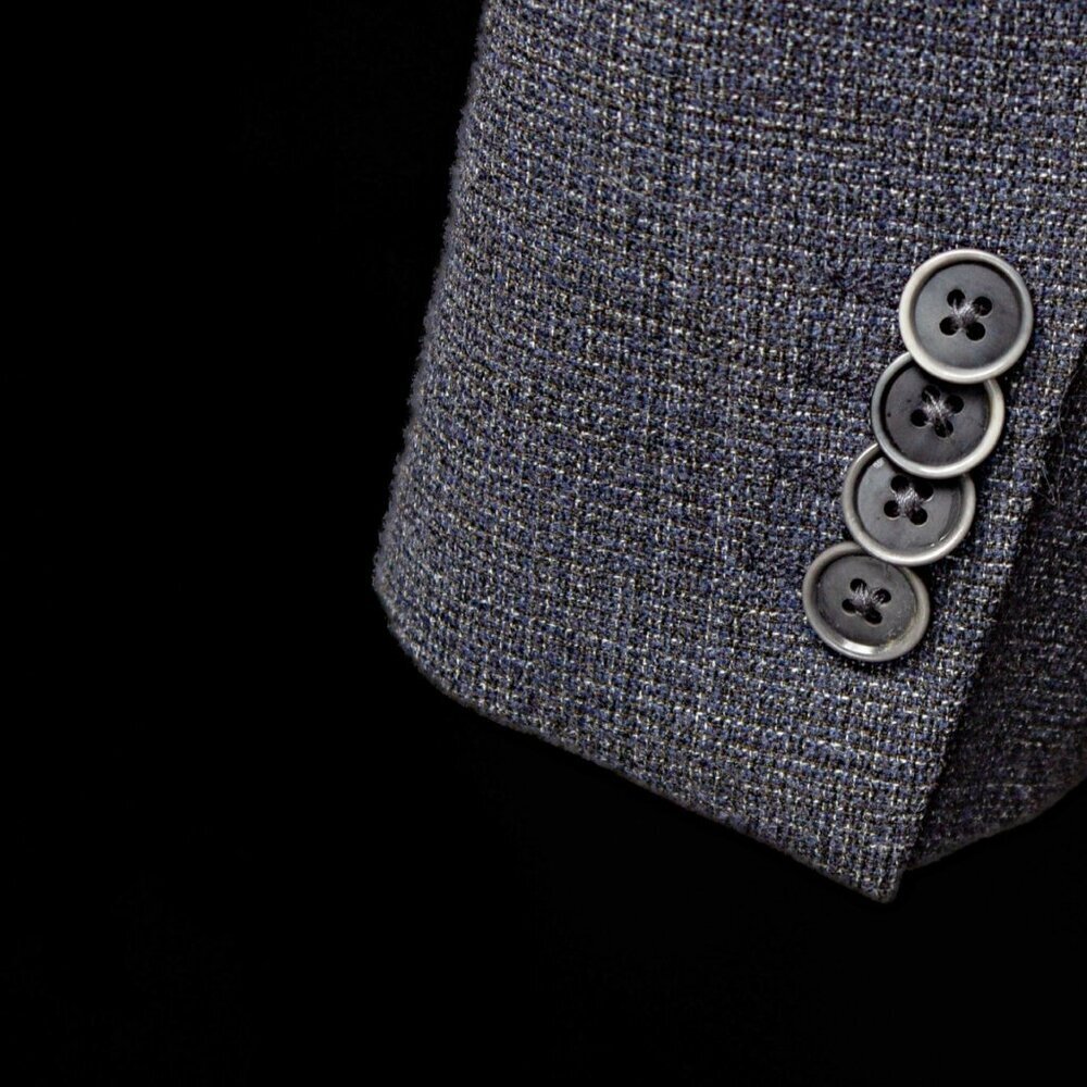 Mens Wool Blazer Jacket Gray | Size 42 L | Hugo Boss - Picture 5 of 8